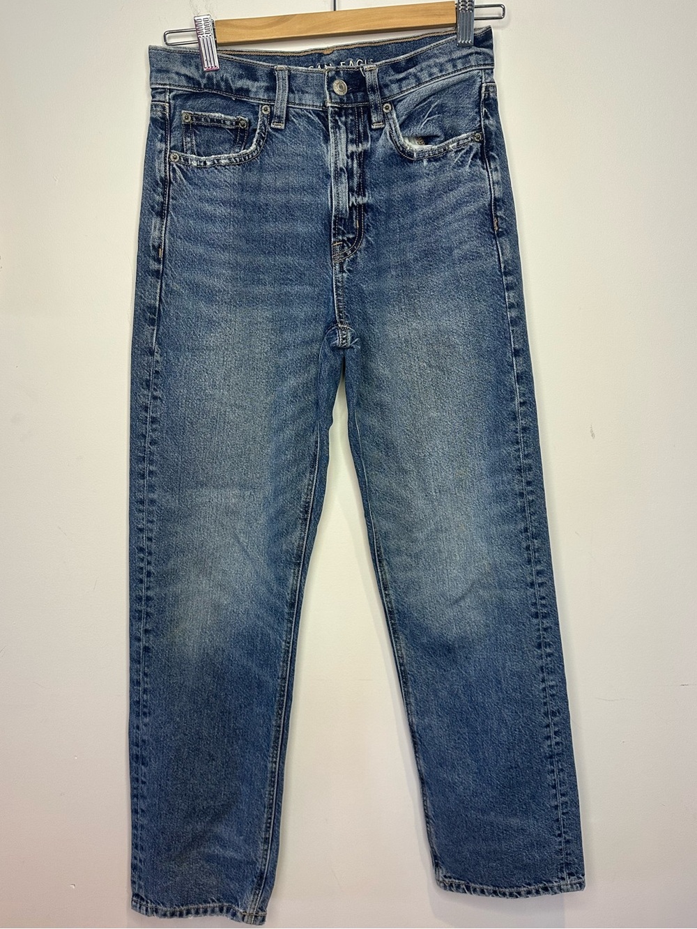 American Eagle Outfitters Straight Fit Blue Jeans 00